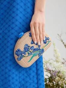 MOTF PREMIUM EMBROIDERED CLUTCH BAG FOR WOMEN | SHEIN