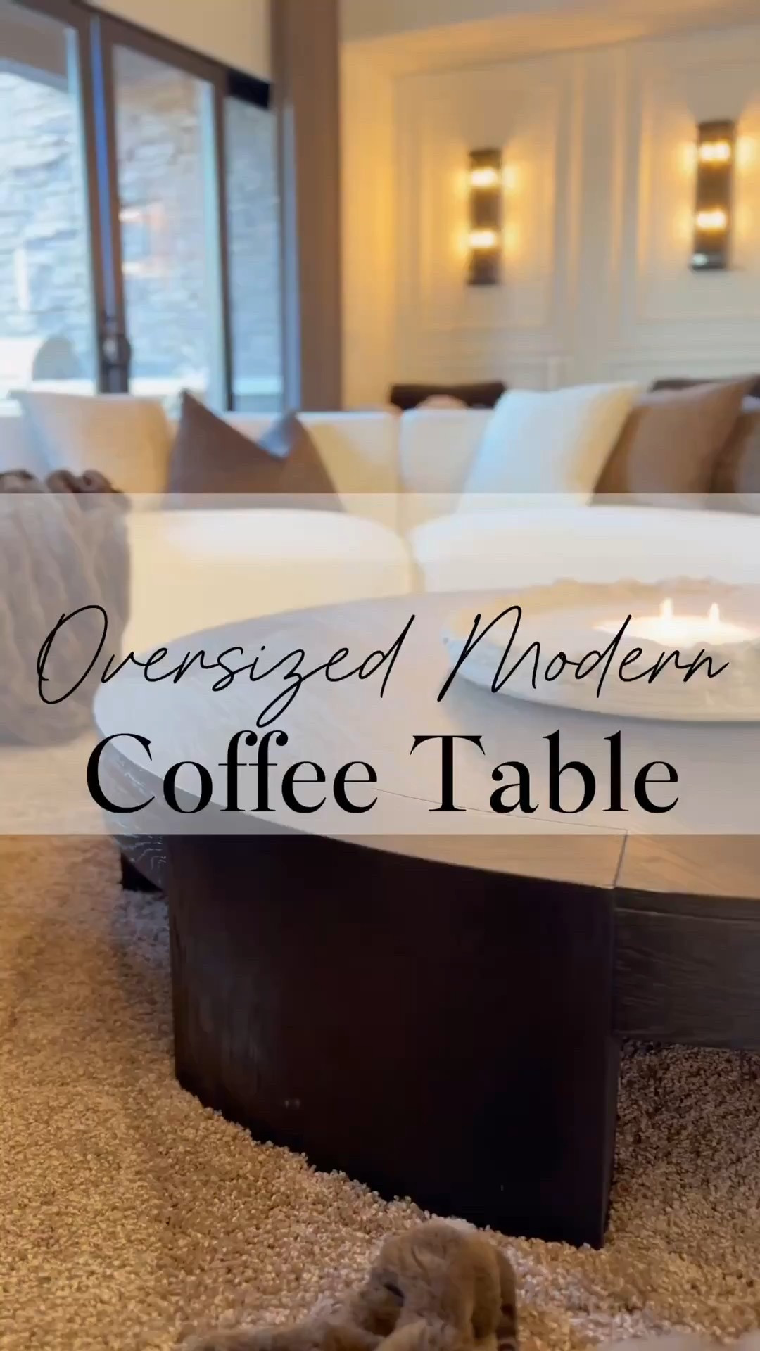 Obsessed with my new 60-inch round black coffee table! 😍 It’s the perfect fit for my living room! Spacious, solid wood, and beautifully made. The chunky build and rich color add the perfect mix of elegance and modern simplicity.

#neutralhomedecor #coffeetable #roundcoffeetable #livingroominspo #interiordecor #moodylivingroom #blackcoffeetable
