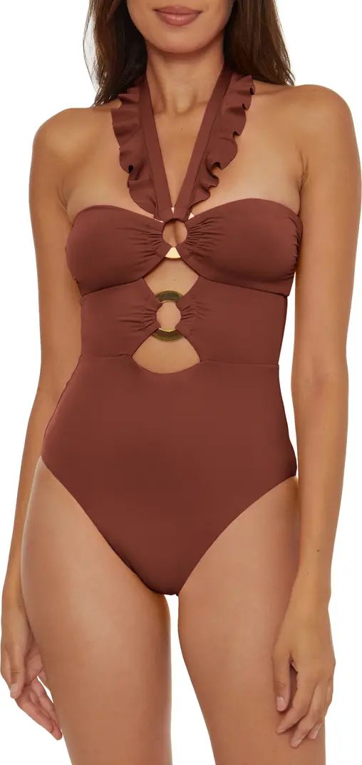 Soluna Ruffle Strappy One-PIece Swimsuit | Nordstrom | Nordstrom
