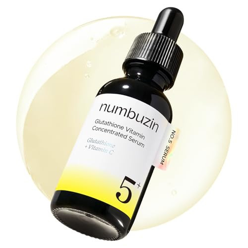 numbuzin No.5 Vitamin Concentrated Serum, Dark Spot Care, Glutathione & Vitamin Serum, Korean Skincare, Tranexamic Acid 4%, Niacinamide 5%, for a Radiant-Looking Glow 1.01 fl oz | Amazon (US)