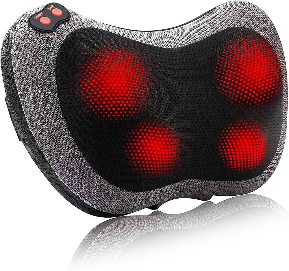 Papillon Shiatsu Back and Neck Massager with Heat, Deep Tissue Kneading,Electric Massage Pillow for Back,Shoulders,Legs,Foot,Body Muscle Pain Relief,Use at Home,Car,Office | Amazon (US)