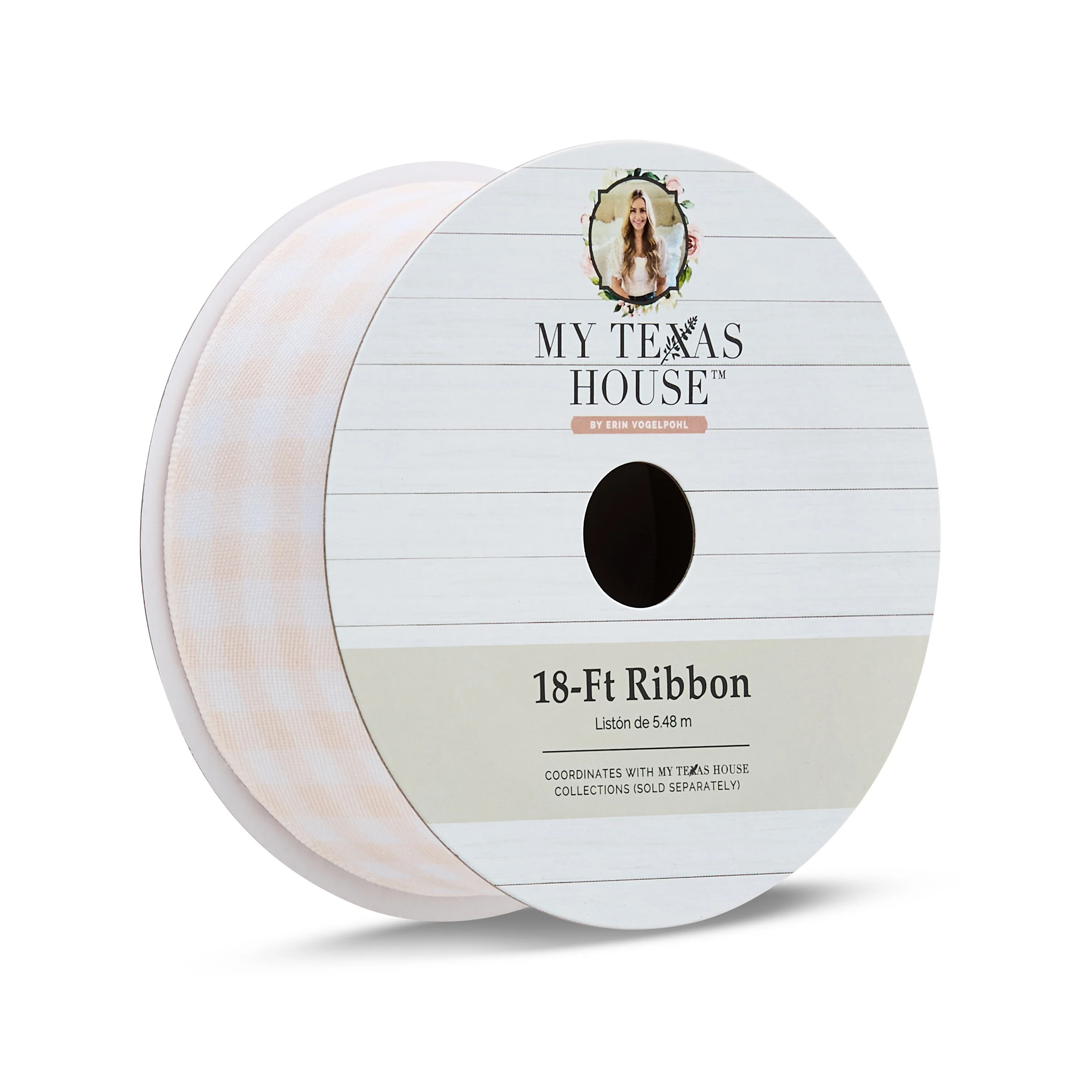 My Texas House Pink Check Easter Ribbon, 18 ft - Walmart.com | Walmart (US)