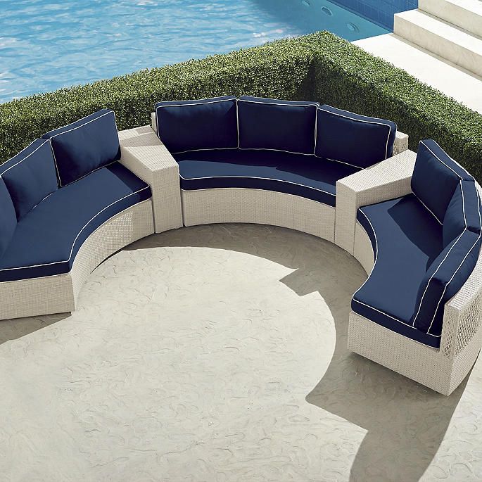 Pasadena II 5-pc. Modular Sofa Set in Ivory Finish | Frontgate | Frontgate