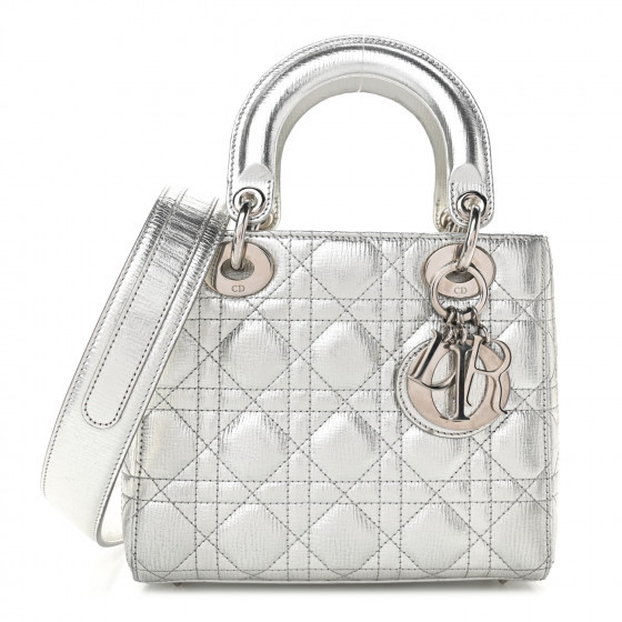 CHRISTIAN DIOR

Metallic Grained Calfskin Cannage My ABCDior Lady Dior Silver | Fashionphile