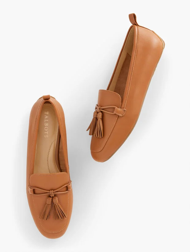 Jessie Tassel Driving Moccasins - Soft Nappa | Talbots