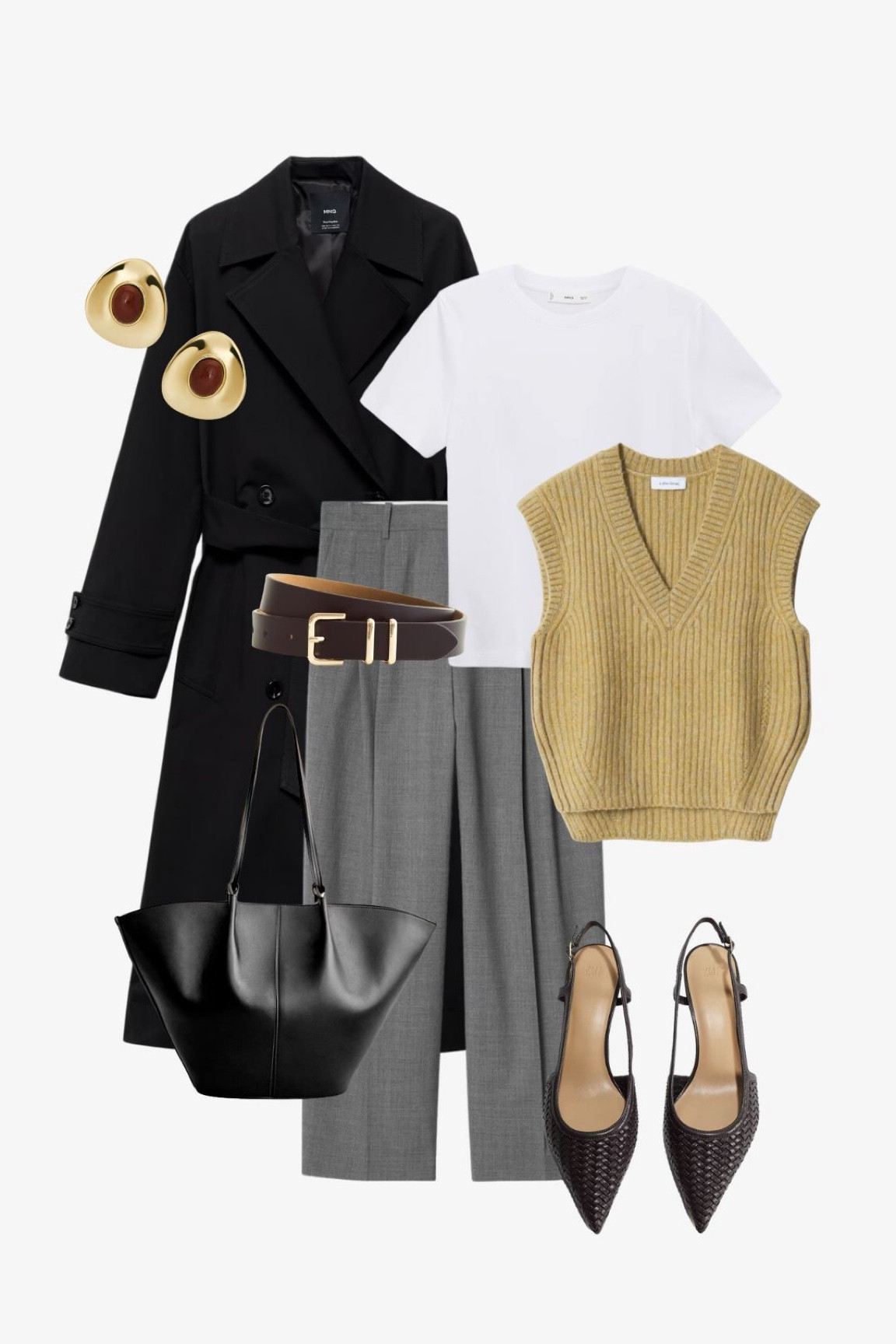 Simple and chic way to style a knitted vest ✨