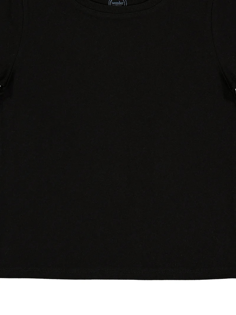 Wonder Nation Girls Kid Tough Tee with Short Sleeves, Sizes 4-18 & Plus | Walmart (US)