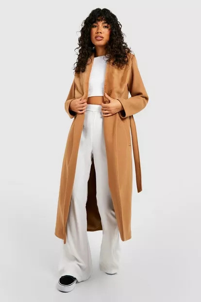 Faux Fur Collar And Cuff Coat | Boohoo.com (US & CA)