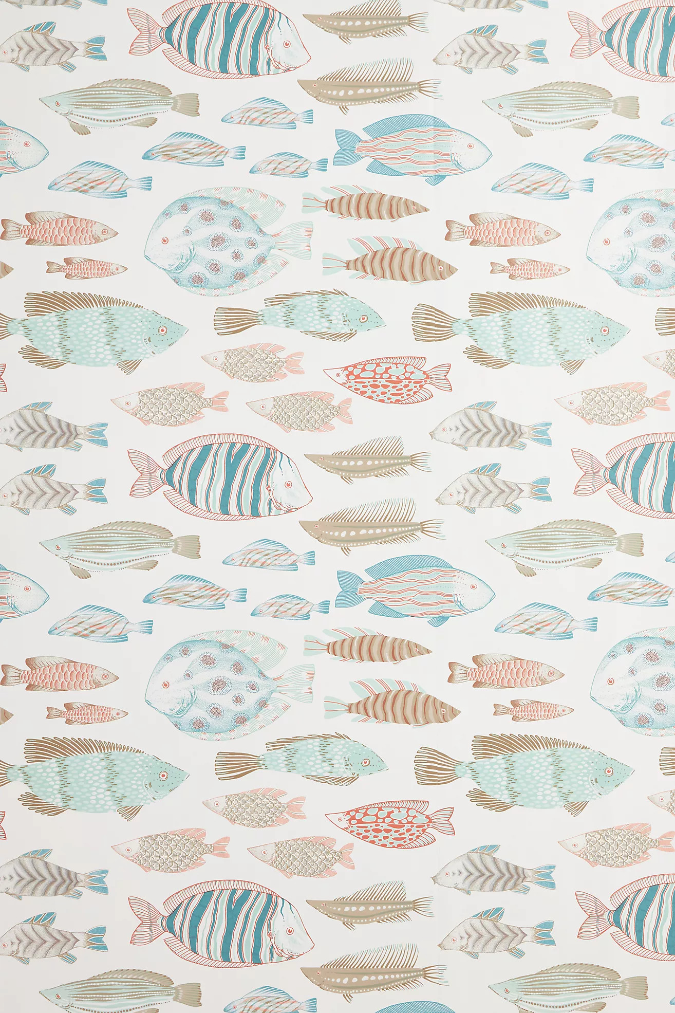 Marine Fish Peel-and-Stick Wallpaper | Anthropologie (US)