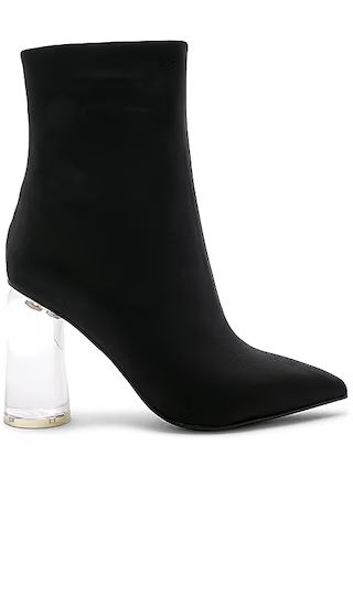 Jeffrey Campbell Lustful Bootie in Black Neoprene & Clear | Revolve Clothing (Global)