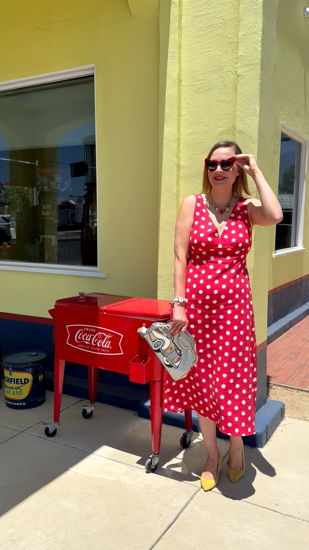 Red polka dot summer dress

#LTKootd #LTKTall #LTKSaleAlert