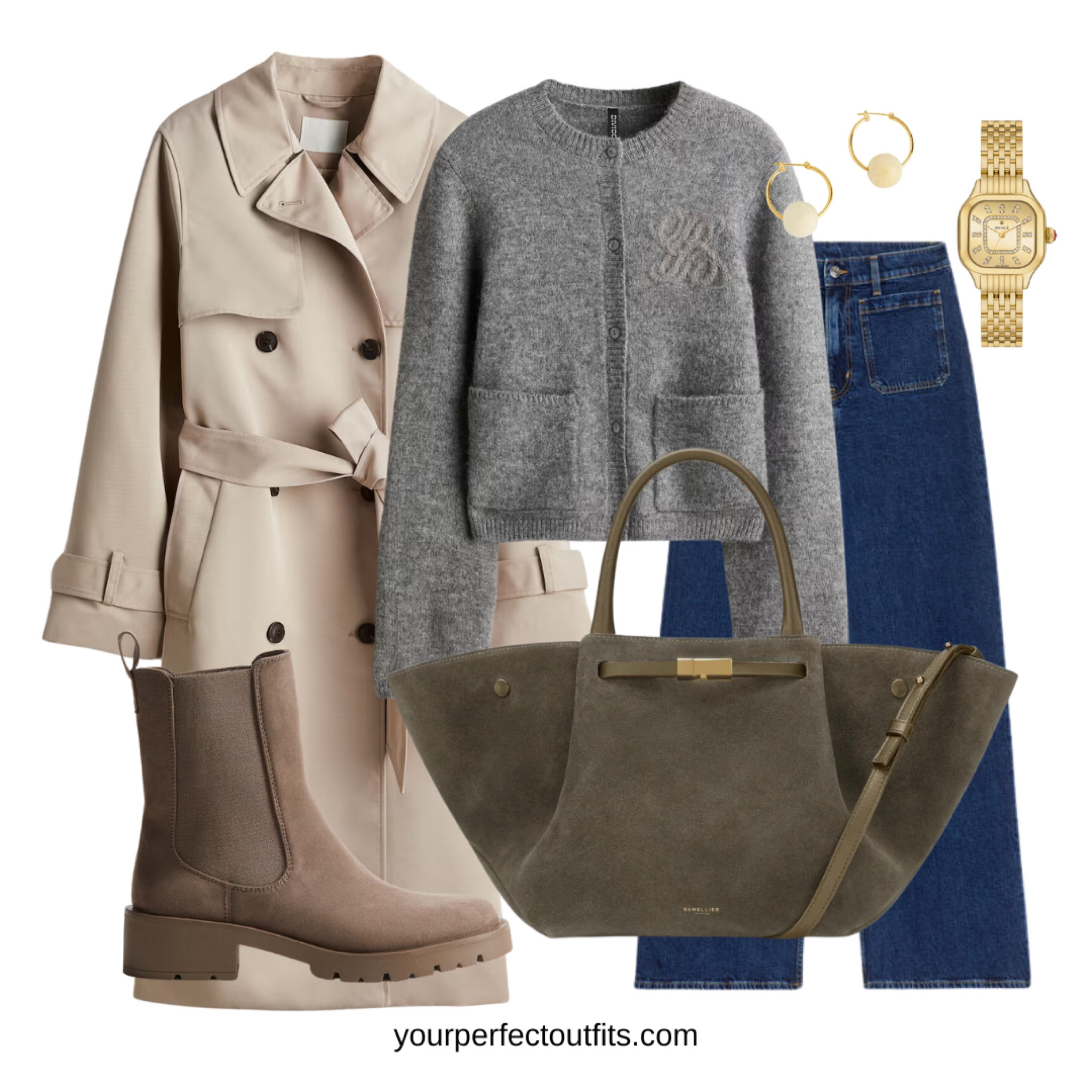 Fall outfit inspiration with a neutral trench coat 

#LTKFindsUnder100 #LTKFindsUnder50 #LTKFallSale
