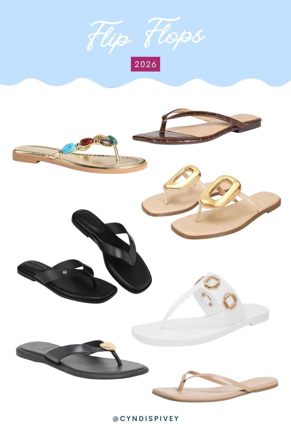 Spring & Summer flip flops 

#LTKSeasonal #LTKOver40