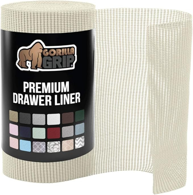 Gorilla Grip Original Drawer and Shelf Liner, Non Adhesive Roll, 20 Inch x 10 FT, Durable and Str... | Amazon (US)