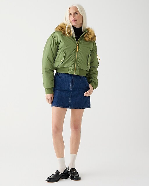 Ruched puffer jacket with PrimaLoft® | J. Crew US