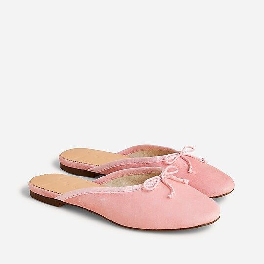 Zoe ballet mules in suede | J.Crew US