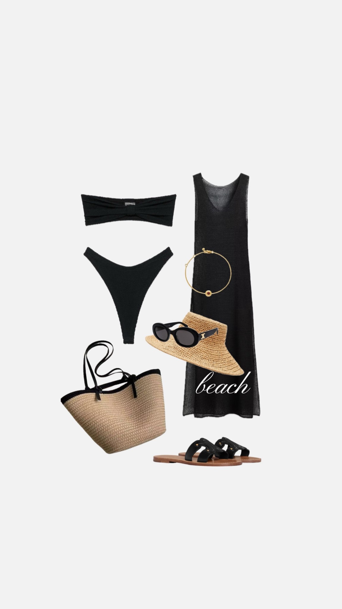 #bikini #beach #beachlook #hunzag #monochrome

#LTKswimwear #LTKsummer #LTKstyletip