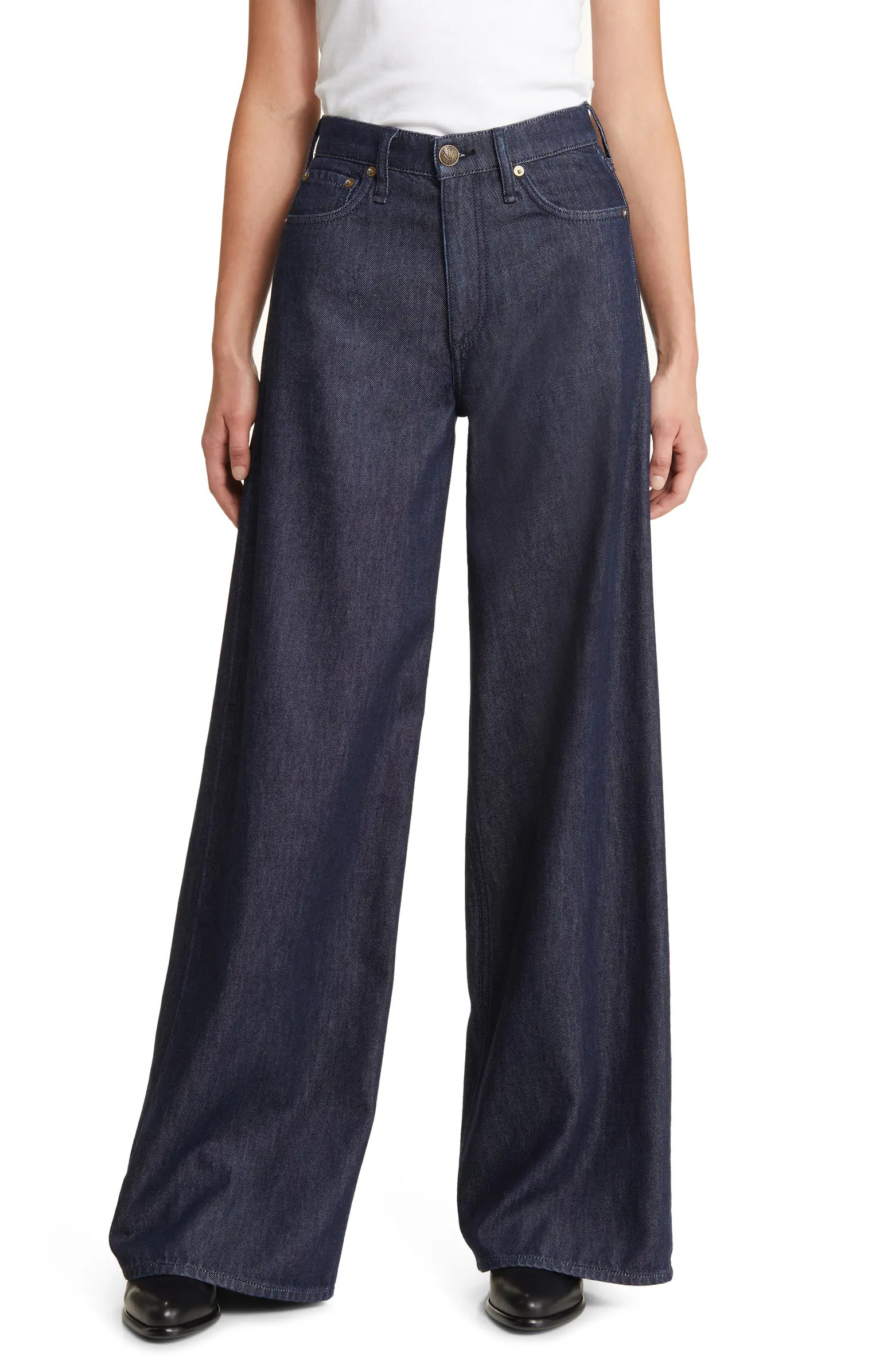 Sofie Featherweight Wide Leg Jeans | Nordstrom