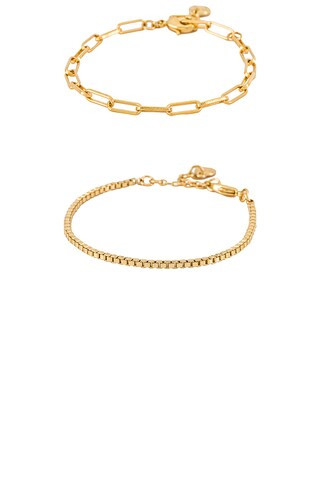 BaubleBar Ainsley Bracelet Set in Gold from Revolve.com | Revolve Clothing (Global)