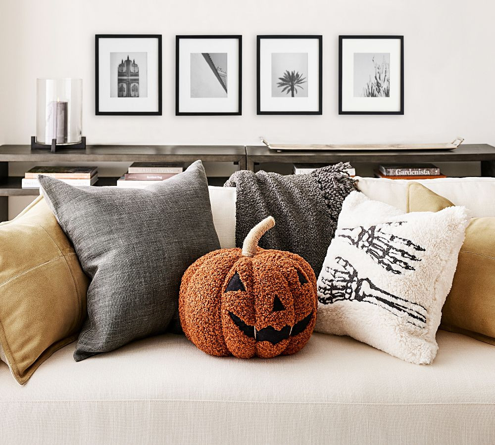 Jack-o’-Lantern Shaped Pillow | Pottery Barn (US)