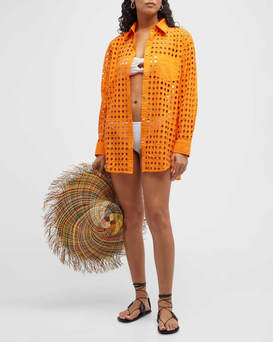 Solid and Striped The Oxford Eyelet Tunic | Neiman Marcus