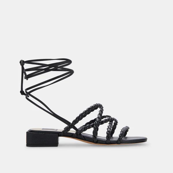 HAYLEY SANDALS IN BLACK STELLA | DolceVita.com