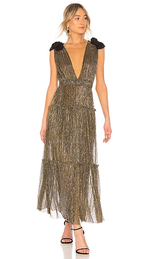 Ray Dress in Gold | Revolve Clothing (Global)