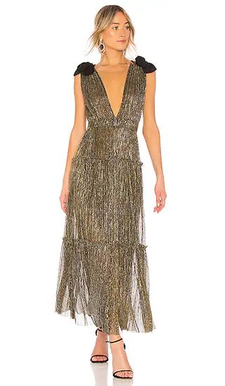 Ray Dress in Gold | Revolve Clothing (Global)
