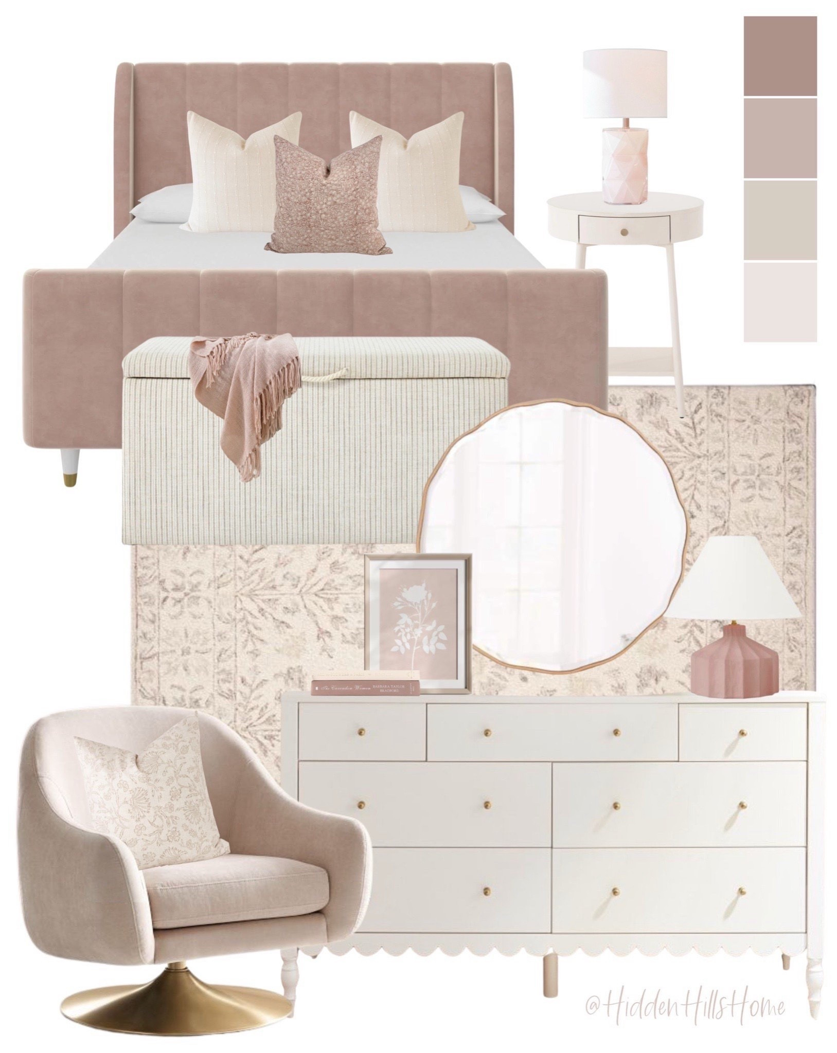 Modern classic girls bedroom mood board, blush pink girls bedroom design ideas, girls bedroom decor #bedroom 


#LTKHome #LTKKids #LTKGiftGuide