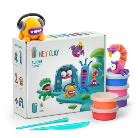 Hey Clay Aliens, Air Dry Clay Kit with Interactive App for Kids & Tweens | Walmart (US)
