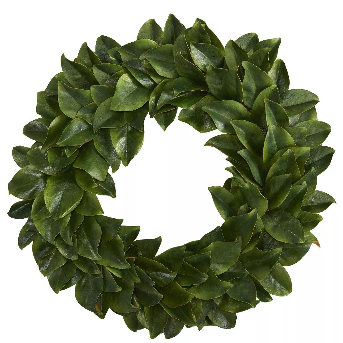 Nearly Natural 30” Magnolia Artificial Wreath | Target