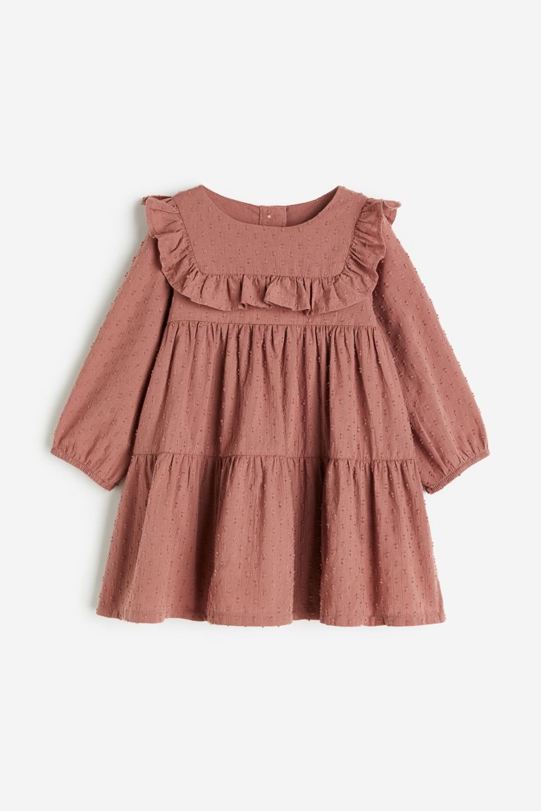 Ruffle-trimmed Dress - Pink - Kids | H&M US | H&M (US + CA)