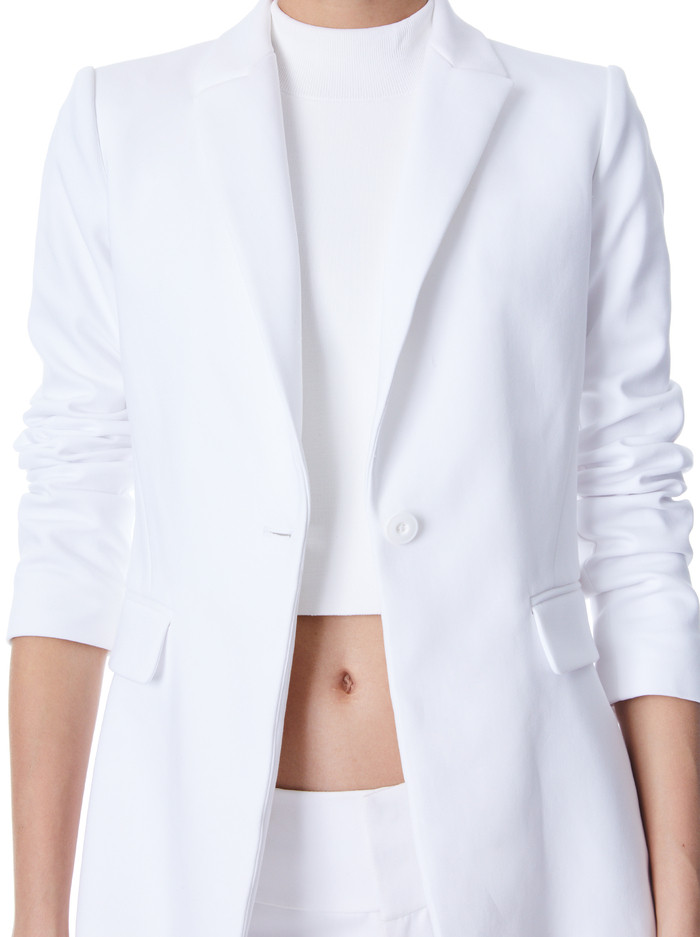 MACEY FITTED NOTCH COLLAR BLAZER | Alice + Olivia