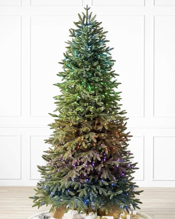 Balsam Hill 7ft Premium Prelit Artificial Christmas Tree Silverado Slim with LED Twinkly Light Sh... | Amazon (US)