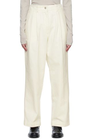 Off-White Tuck Wide Jeans | SSENSE