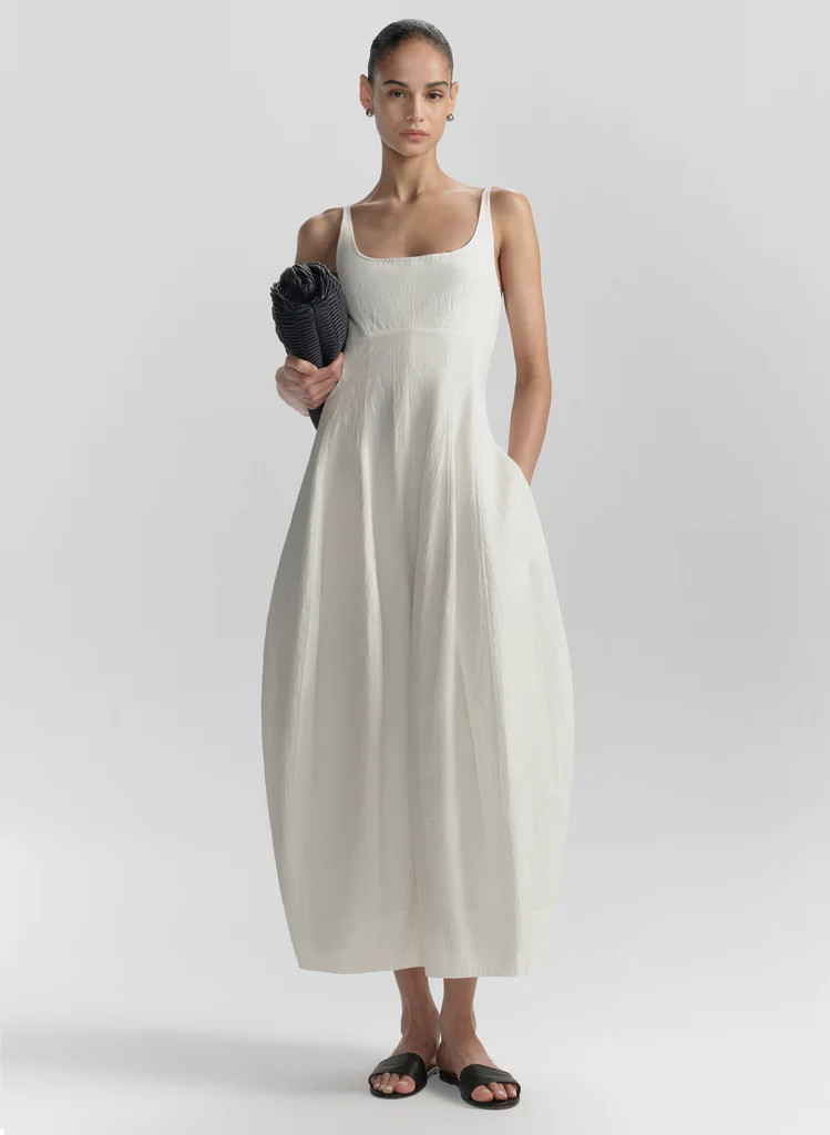 Nina Cotton Nylon Midi Dress | A.L.C