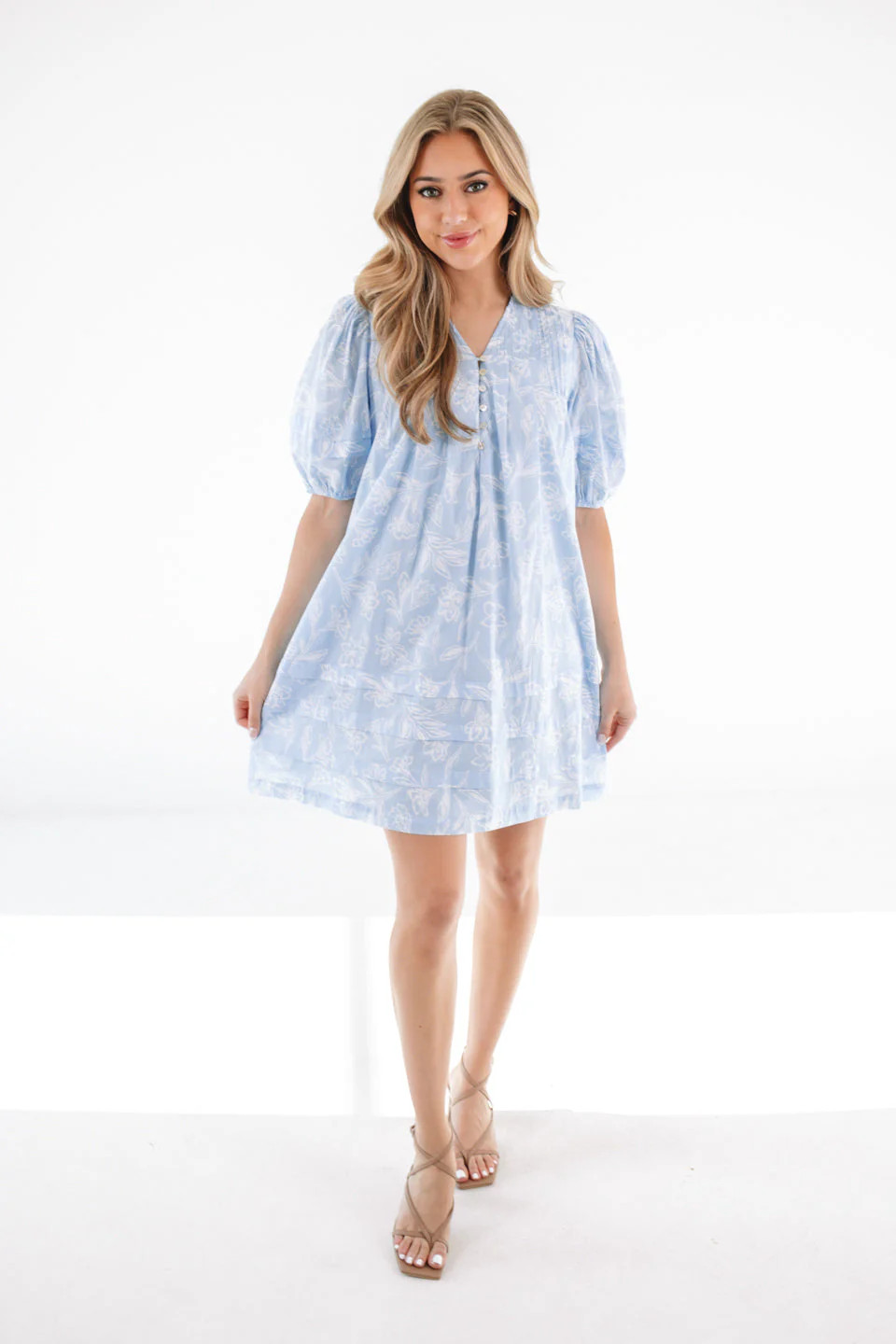 The Janey V-Neck Button Dress | J.Marie