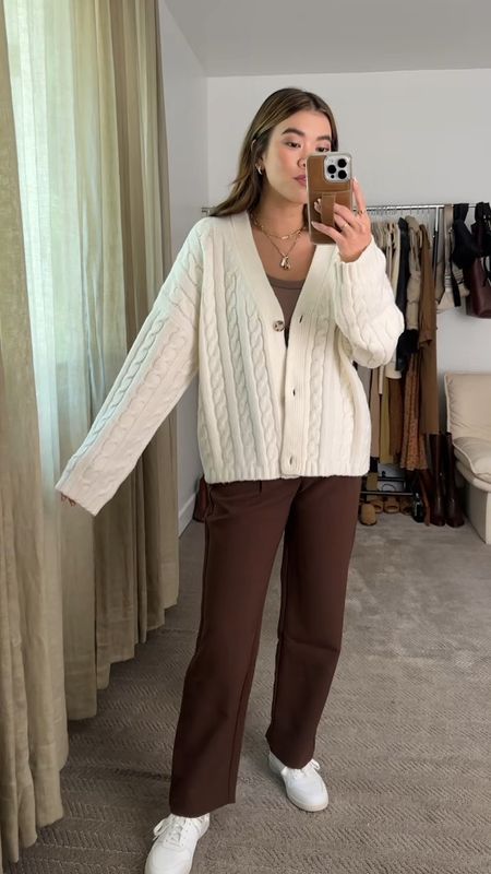 Sized up in Cardigan, size small. Great Jenni Kayne alternative!!!! So cozy 

Fall sweater, fall outfit, work outfit

#LTKSeasonal #LTKstyletip #LTKworkwear