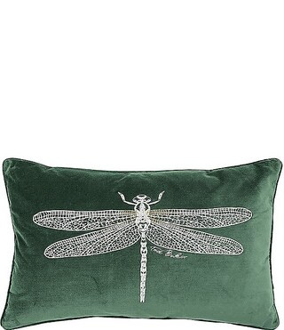 Ted Baker London Embroidered Dragonfly Motif Velvet Decorative Pillow | Dillard's | Dillard's