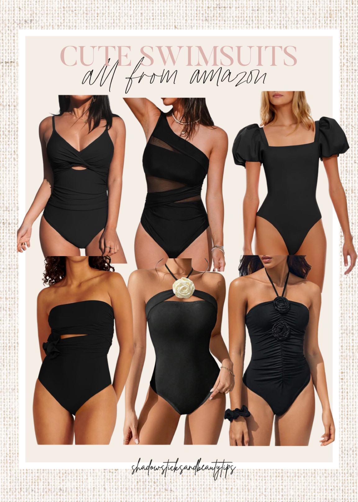Chic black swimsuits from Amazon, cute black swimsuits from amazon, amazon swimsuits 

#LTKTravel #LTKSwim #LTKSeasonal
