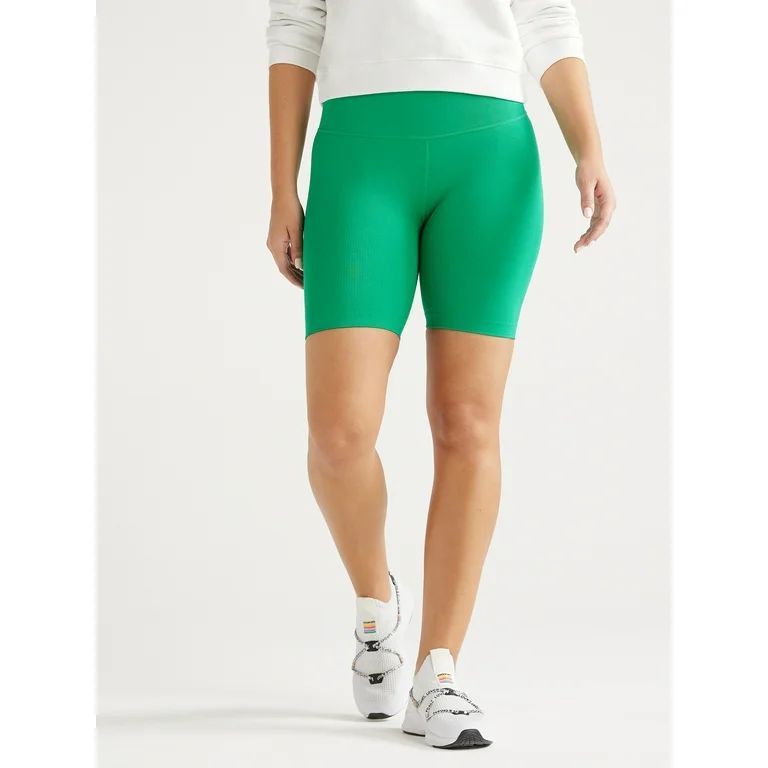 Love & Sports Women’s Seamless Ribbed Bike Shorts, 7” Inseam, Sizes XS-XXL | Walmart (US)