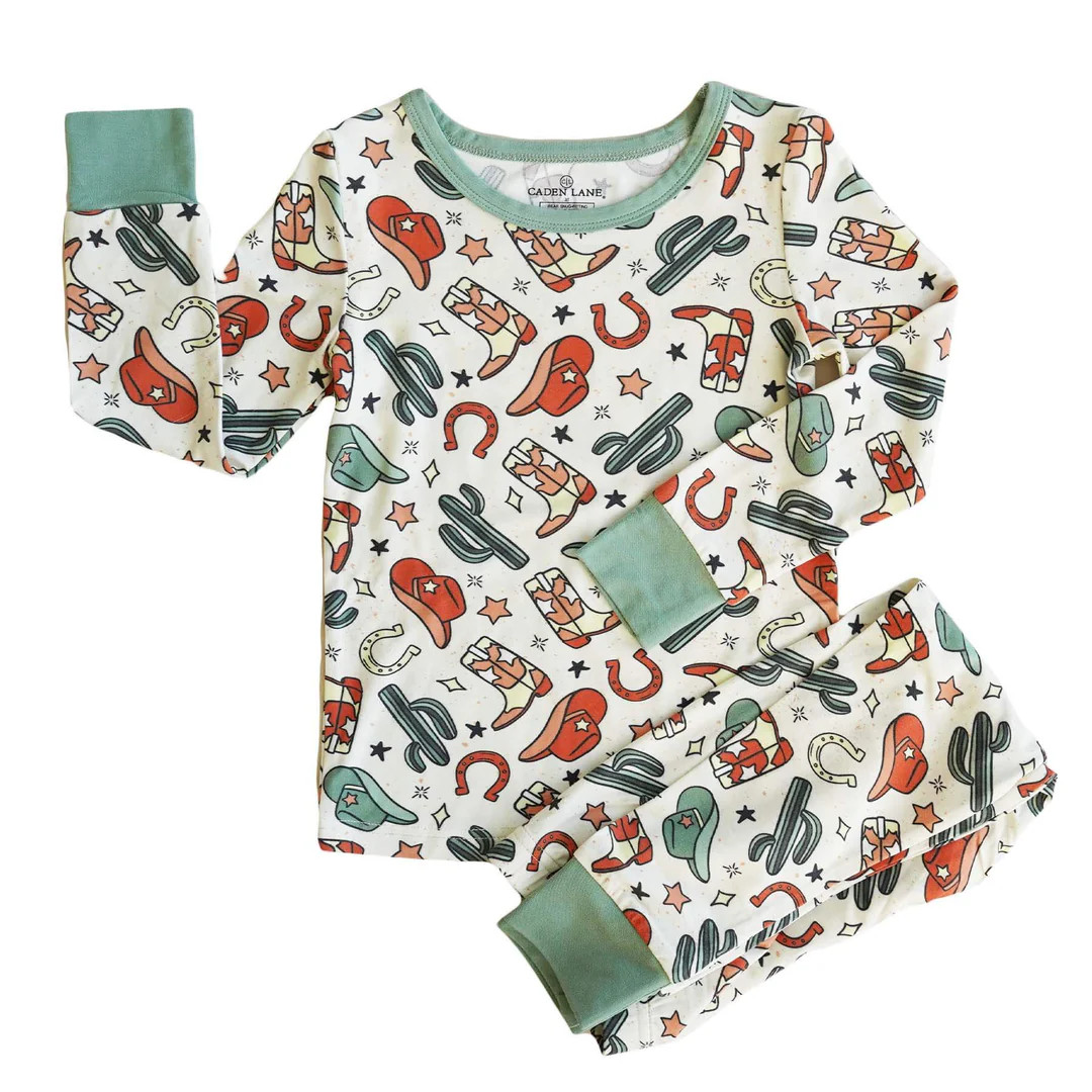 Buckaroo Cowboy Two Piece Pajama Set | Caden Lane
