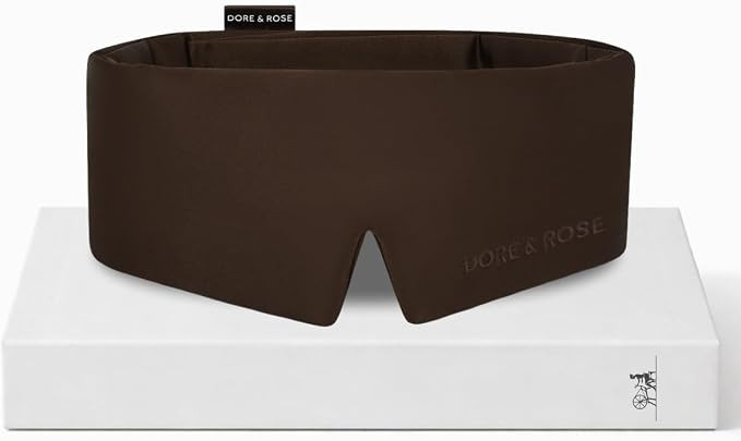 Dore & Rose Deep Sleep Mask, 100% Pure Silk Eye Mask for Sleeping | Soft Light Blocking Sleeping ... | Amazon (US)