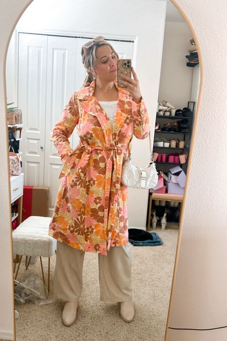 Flower trench coat outfit
Linen cargo pants
Easter outfit
Spring outfit

#LTKtravel #LTKstyletip #LTKSeasonal