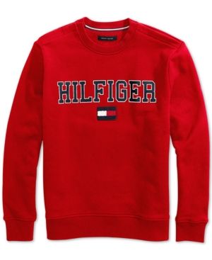 Tommy Hilfiger Adaptive Collegiate Crew Sweatshirt with Magnetic Shoulders | Macys (US)