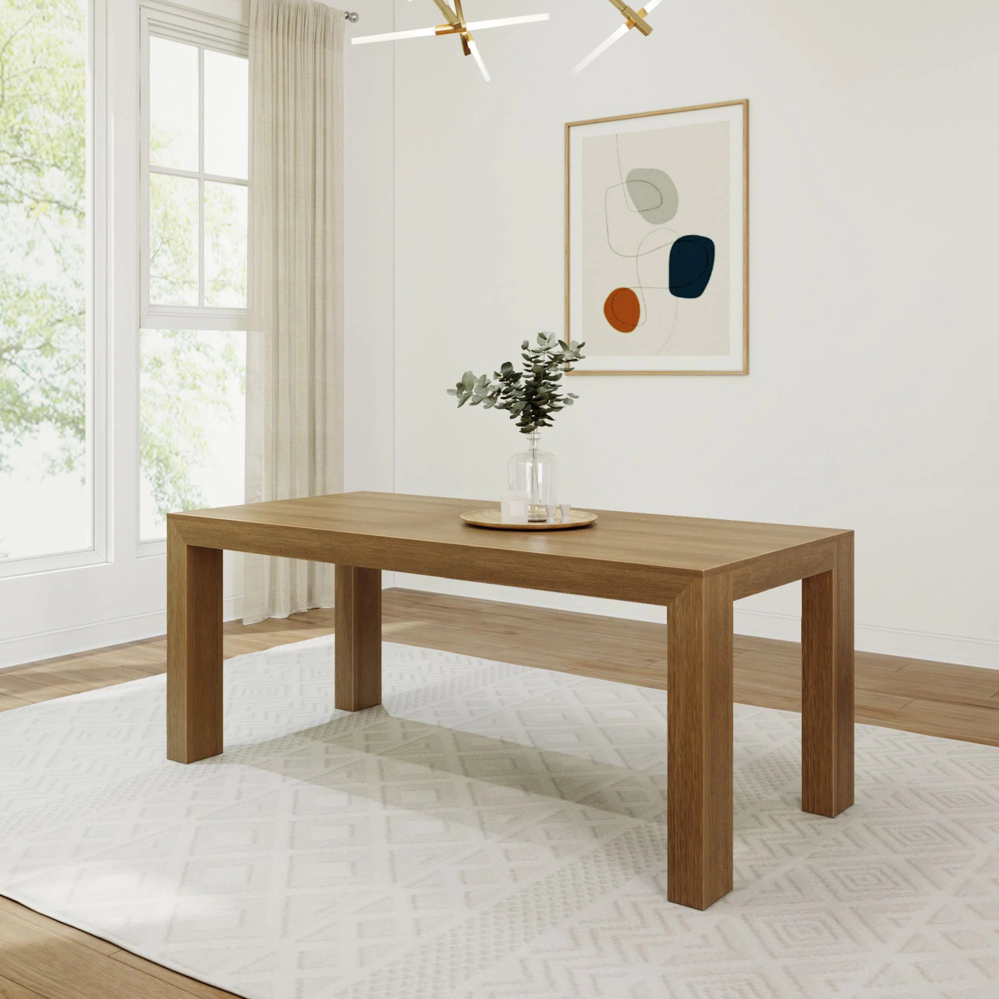 Chalonda Pine Solid Wood Dining Table | Wayfair North America