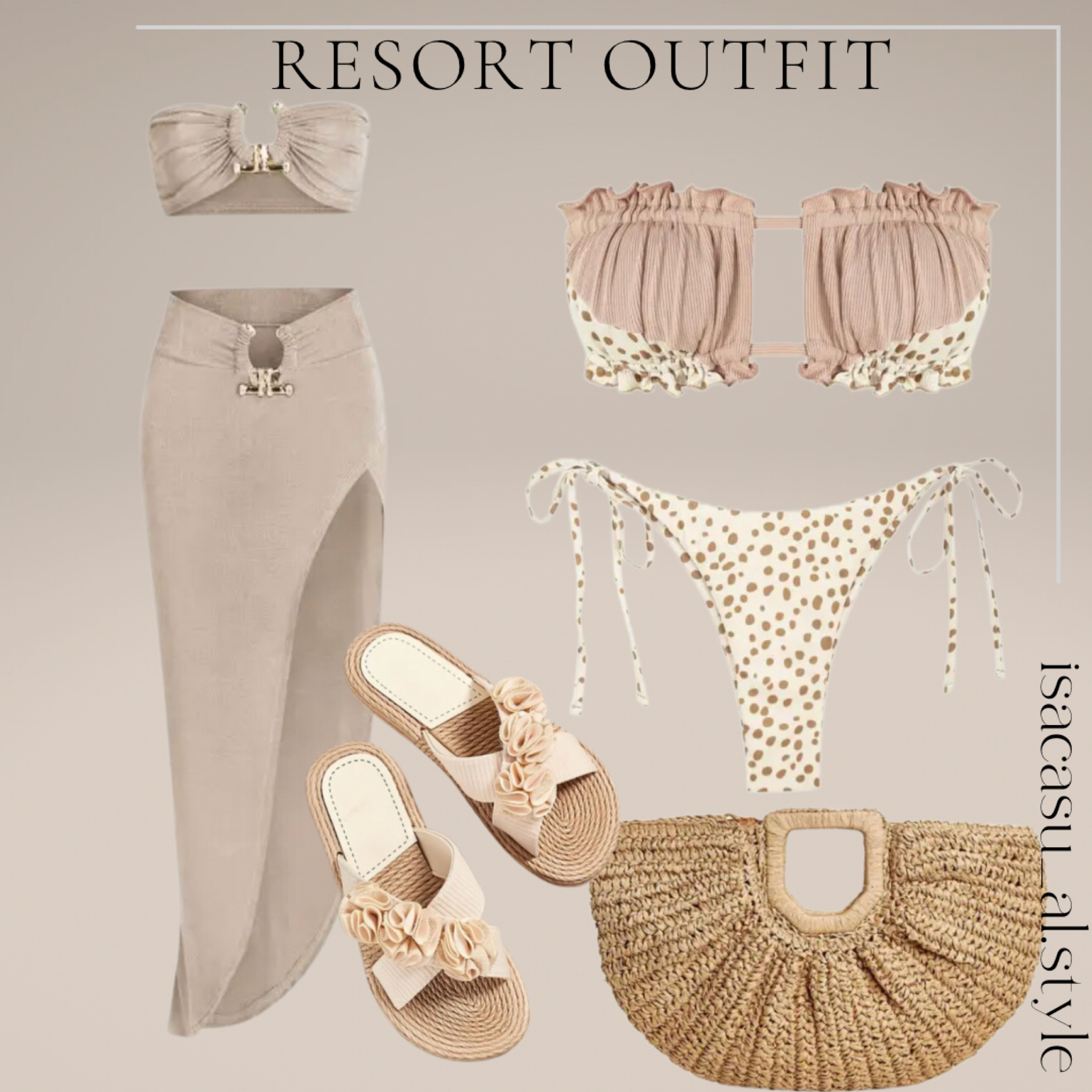 Resort wear, taupe dress bikini Zaful 

#LTKeurope #LTKstyletip #LTKFind