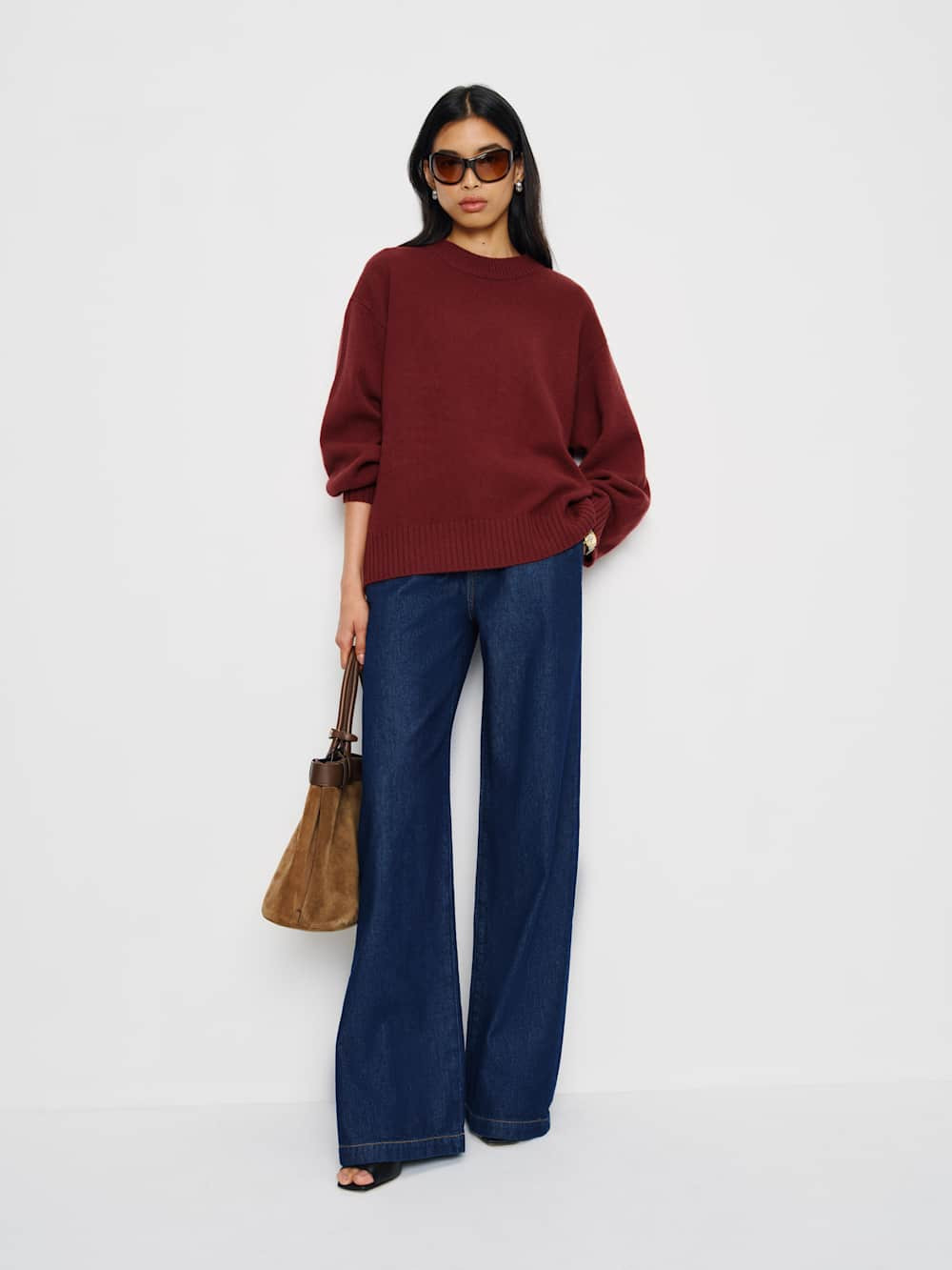 Cove Cashmere Oversized Crew | Reformation (Global)