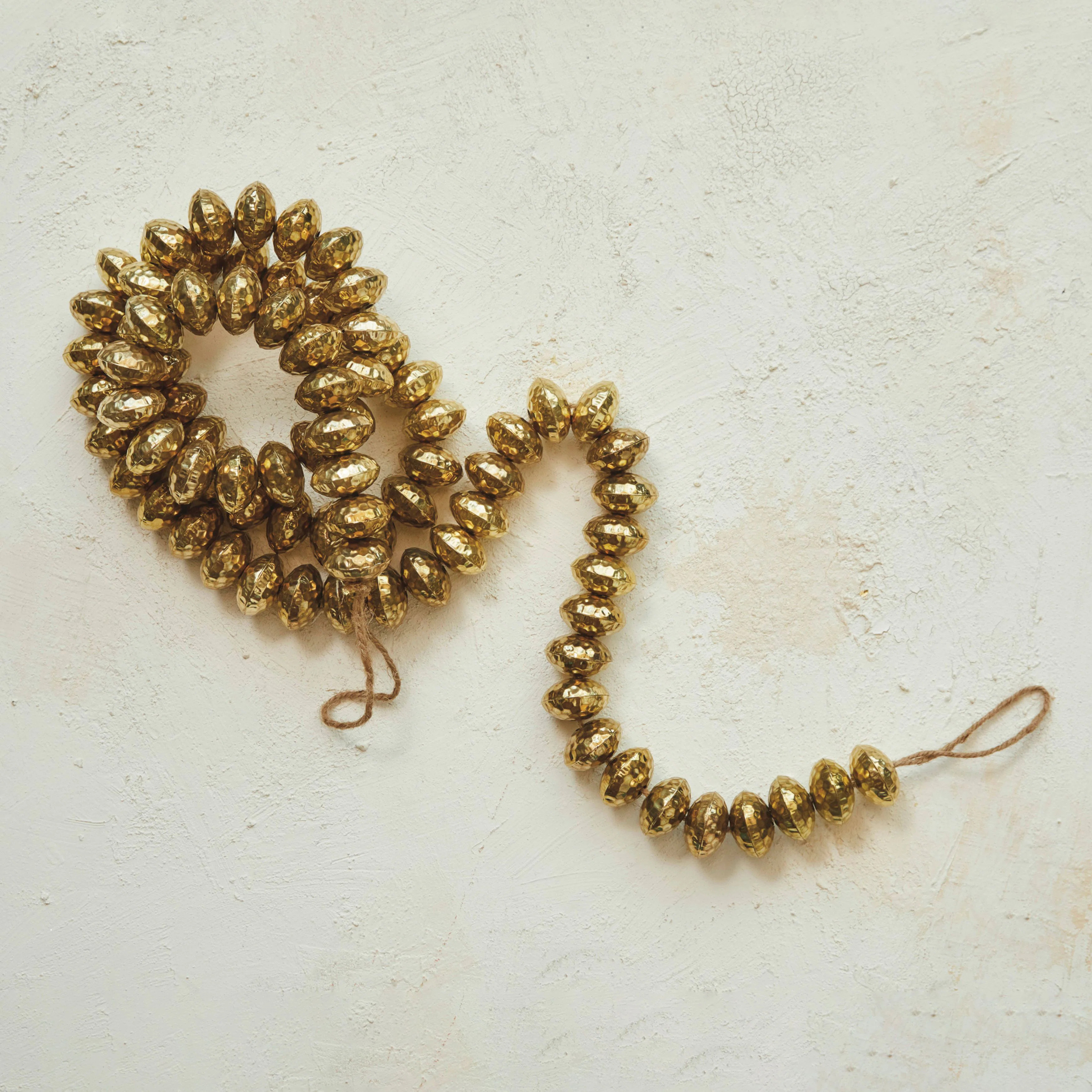 Hammered Metal Bead Garland | Wayfair North America