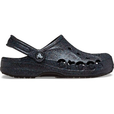 Crocs Adult Baya Glitter Clogs, Black, W7/M5 | Target